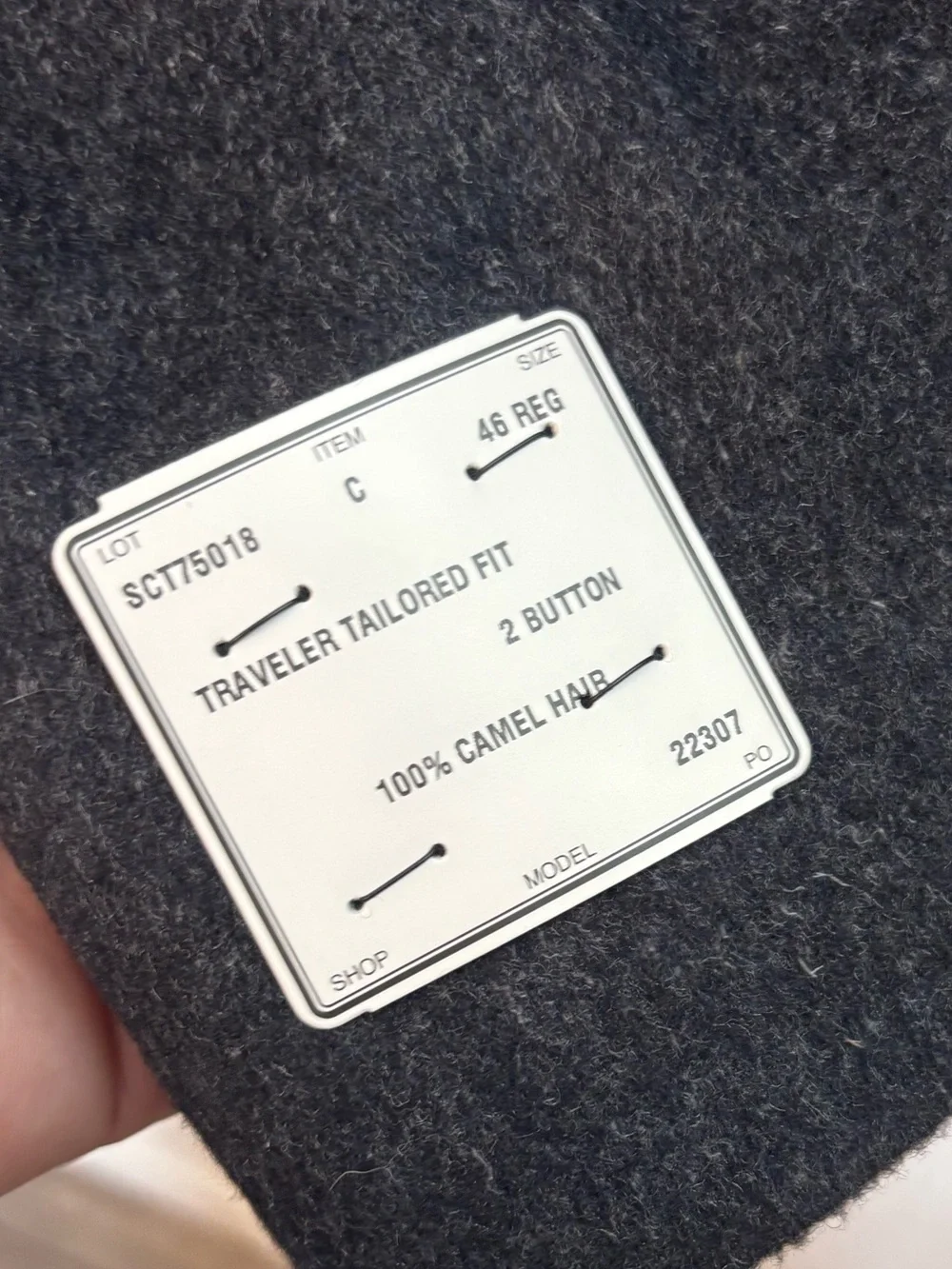Jos. A. Bank charcoal gray